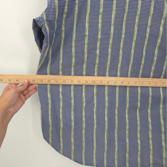 Robert Graham Button Up Shirt Long Sleeve Flip Cuff Silk Blend Large (flawed) - Picture 10 of 15